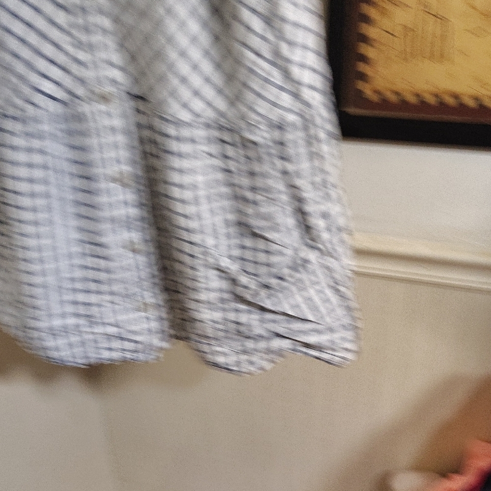 Black and White Smocked Tiered Camisole - Picture 5 of 5